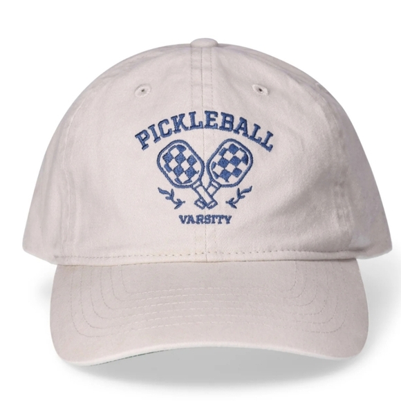 Pickleball Varsity Cap in Almond and Slate Blue NWT - Picture 2 of 3